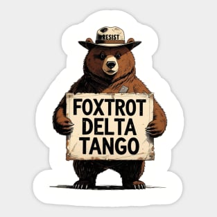 Foxtrot-Delta-Tango Sticker